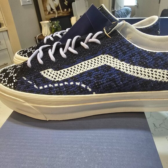 Vans Old Skool 36 LX Premium Skateboarding VN000EFKBX9 Cheetah Navy MENS 10 NEW - Picture 1 of 11